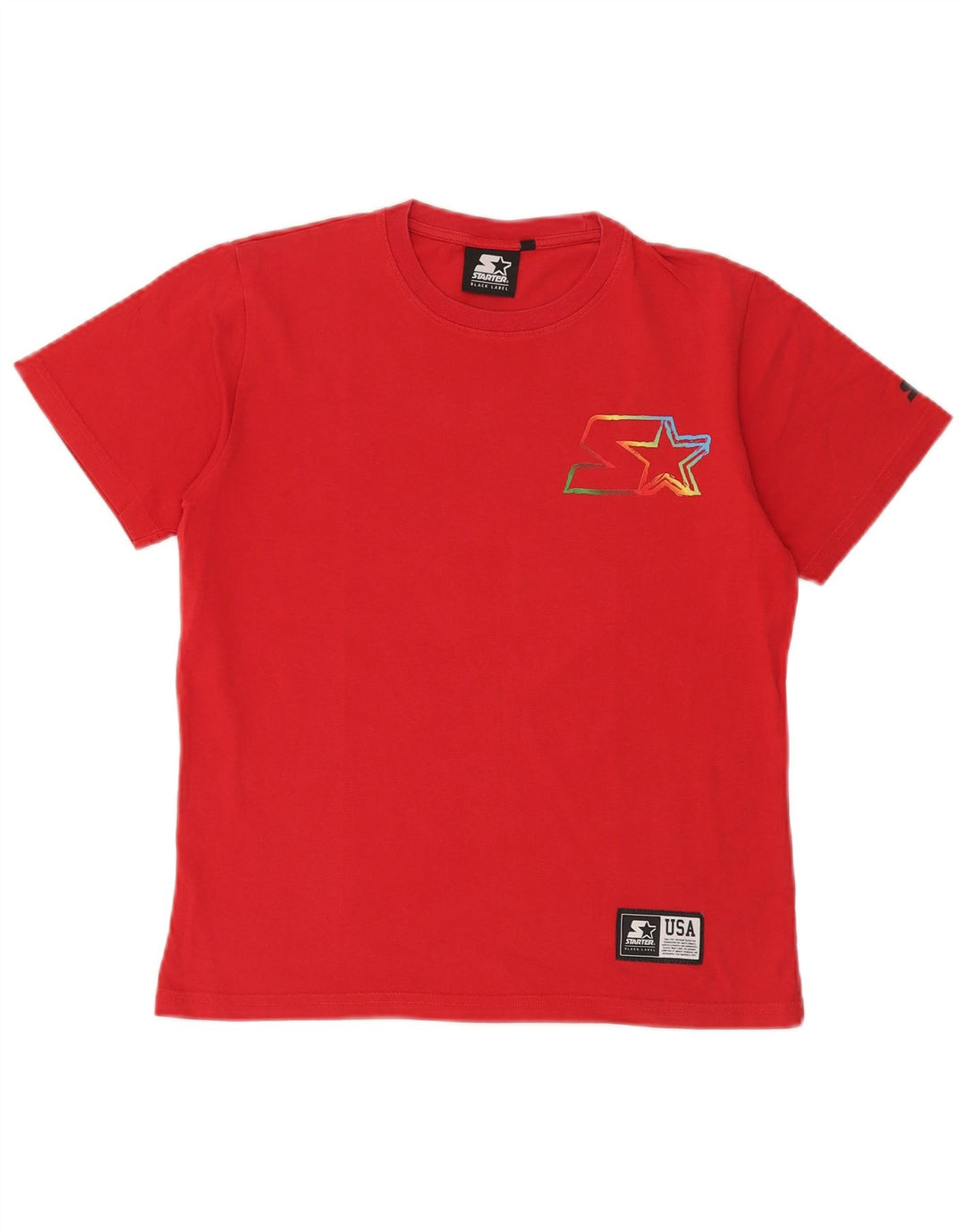 Starter Camiseta gráfica para niño Top 13-14 años Rojo Algodón