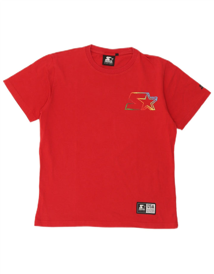 Starter Camiseta gráfica para niño Top 13-14 años Rojo Algodón