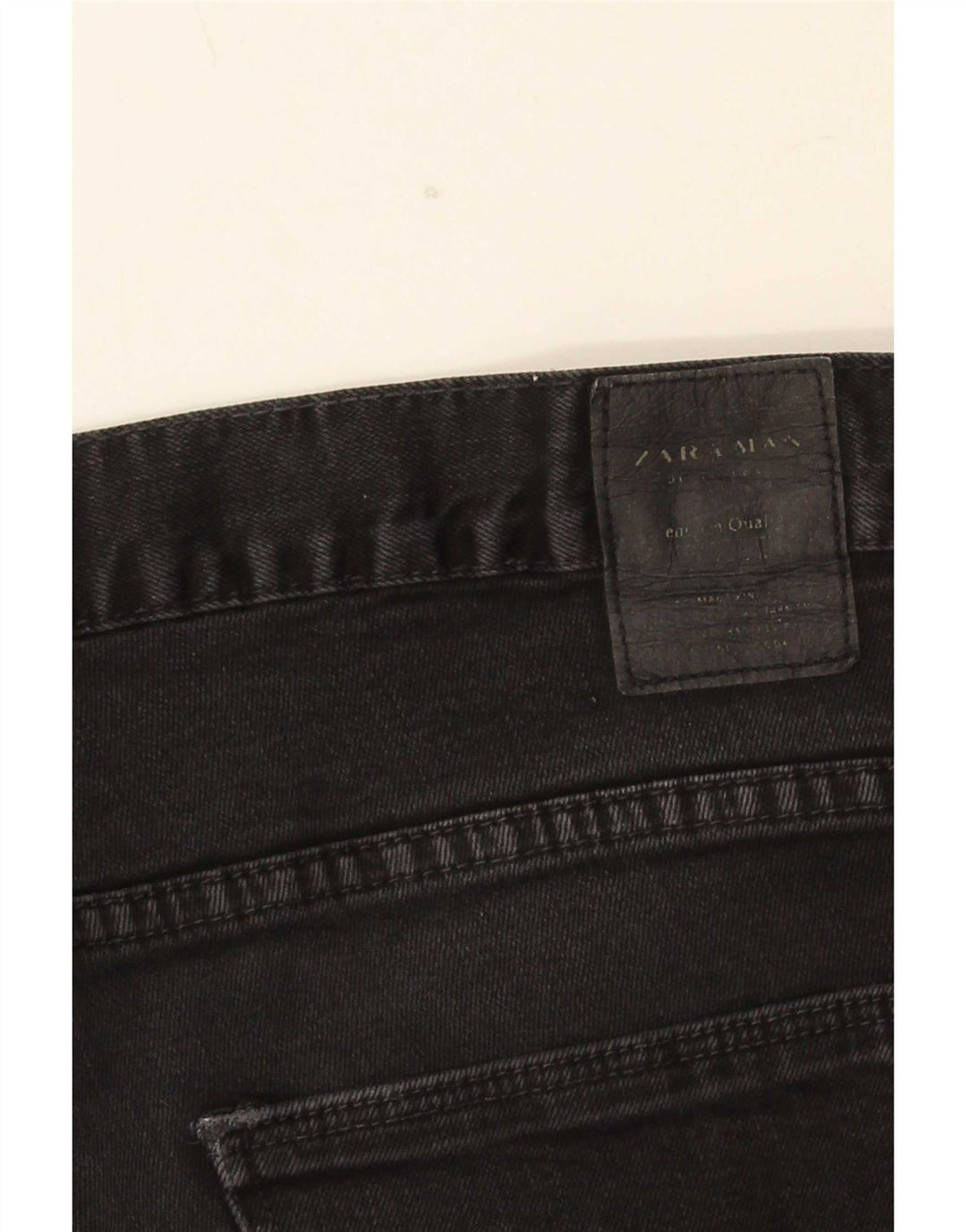 Zara Mens Slim Jeans EU 44 Grande W34 L31 Negro