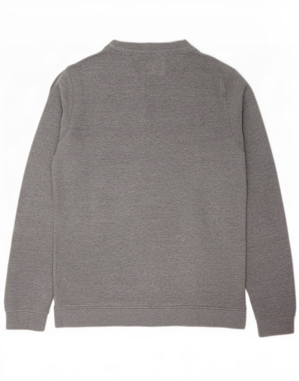 Jack & Jones Hombre Sudadera Gráfica Jumper Small Gris Algodón