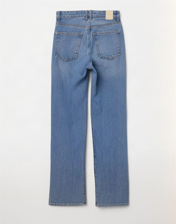 Zara Jeans Rectos Mujer EU 38 Small W28 L29 Algodón Azul