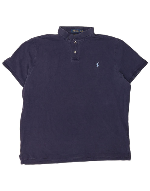 Polo Ralph Lauren Polo de ajuste delgado personalizado para hombre 2XL Algodón azul marino