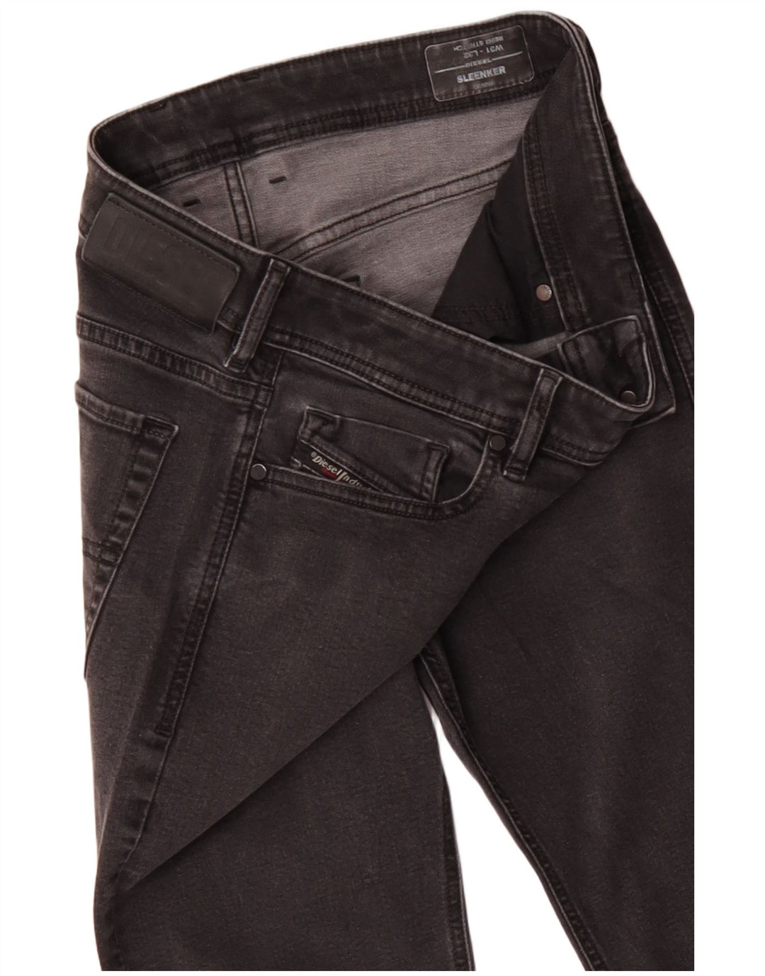 DIESEL Vaqueros pitillo Sleenker para mujer W31 L32 Algodón negro