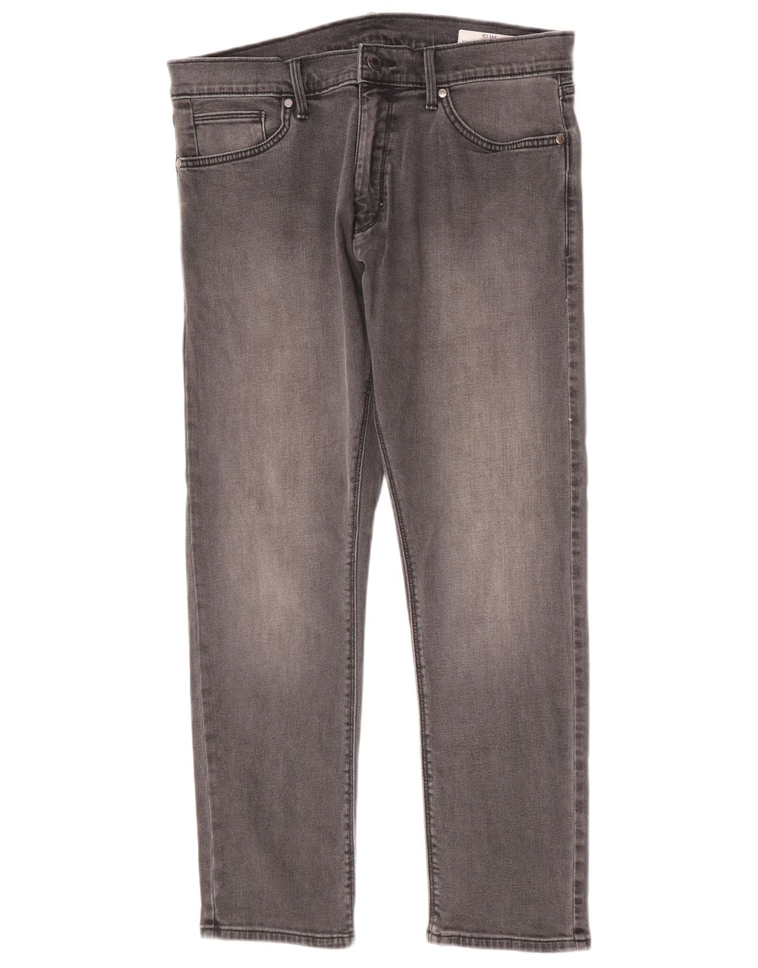 Marks & Spencer Vaqueros ajustados para hombre W34 L29 Algodón gris