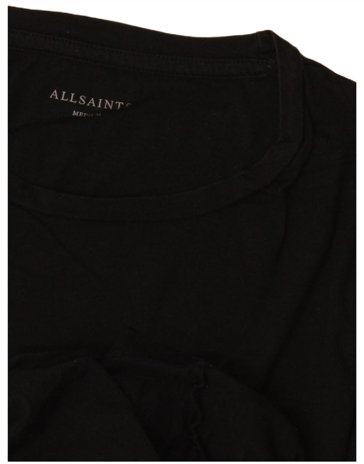 All Saints - Camiseta para hombre, talla mediana, color negro