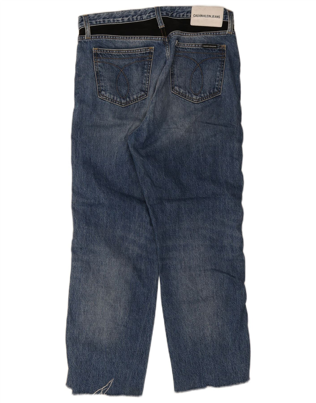 Vaqueros Rectos Calvin Klein Mujer W30 L26 Algodón Azul