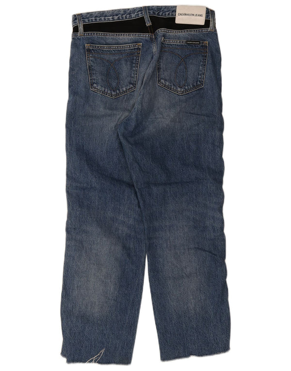 Vaqueros Rectos Calvin Klein Mujer W30 L26 Algodón Azul