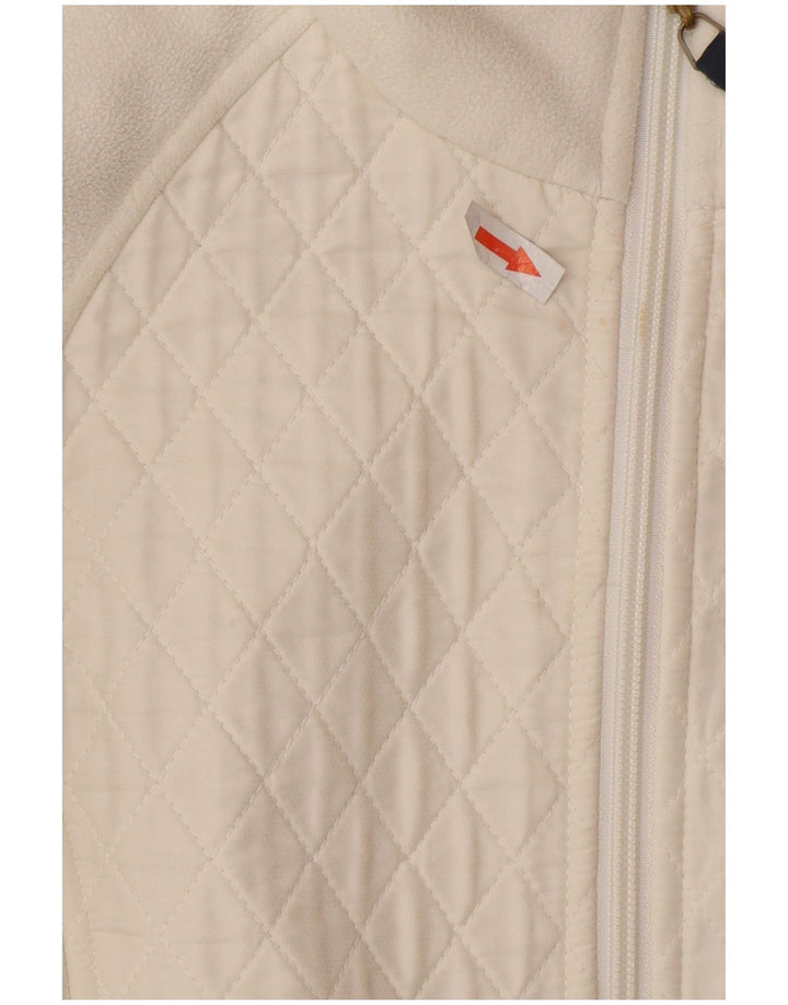 Musto Chaqueta polar para mujer UK 10 Small Poliéster blanco