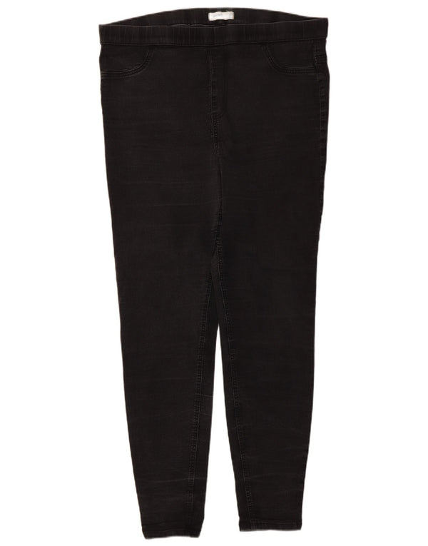 Marks & Spencer Vaqueros Jegging para Mujer UK 18 XL W38 L28 Algodón Negro