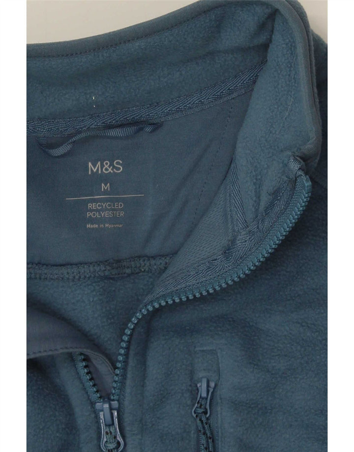 Marks & Spencer Chaqueta polar para hombre UK 38 Poliéster azul medio