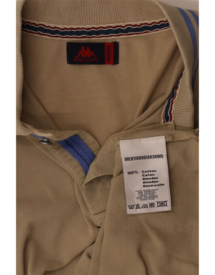 Polo Kappa Hombre Algodón Beige Medio