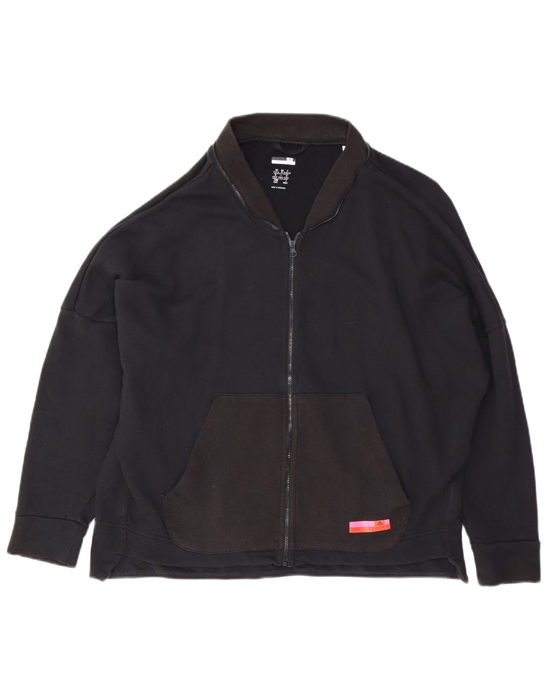 ADIDAS Mujer Stella McCartney Chándal Top Chaqueta Reino Unido 12/14 Mediano Negro