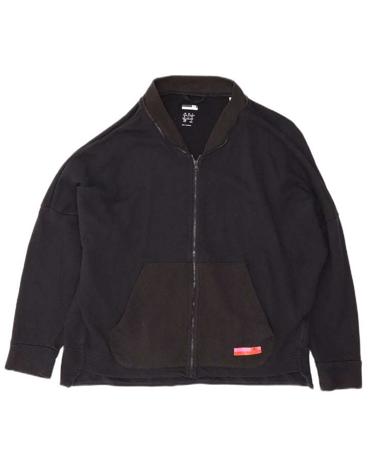 ADIDAS Mujer Stella McCartney Chándal Top Chaqueta Reino Unido 12/14 Mediano Negro
