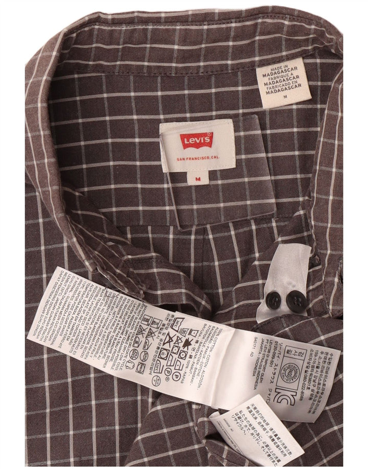 Camisa Levi's Hombre De Algodón A Cuadros Gris Medio