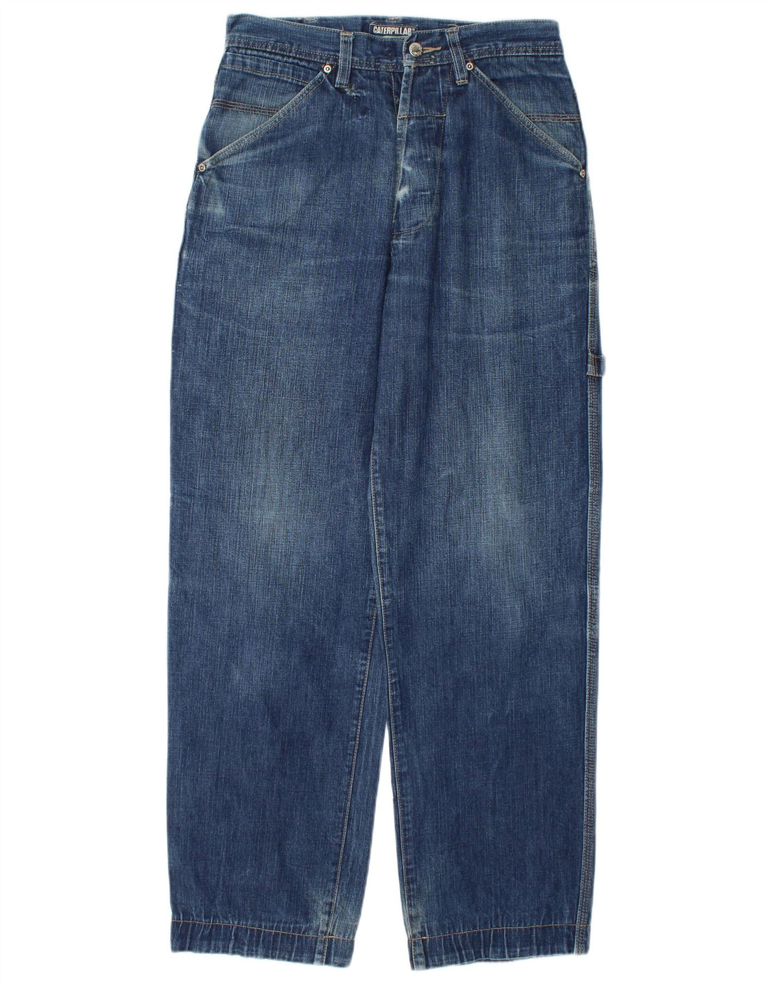 Caterpillar Jeans rectos cargo para hombre W28 L31 Algodón azul