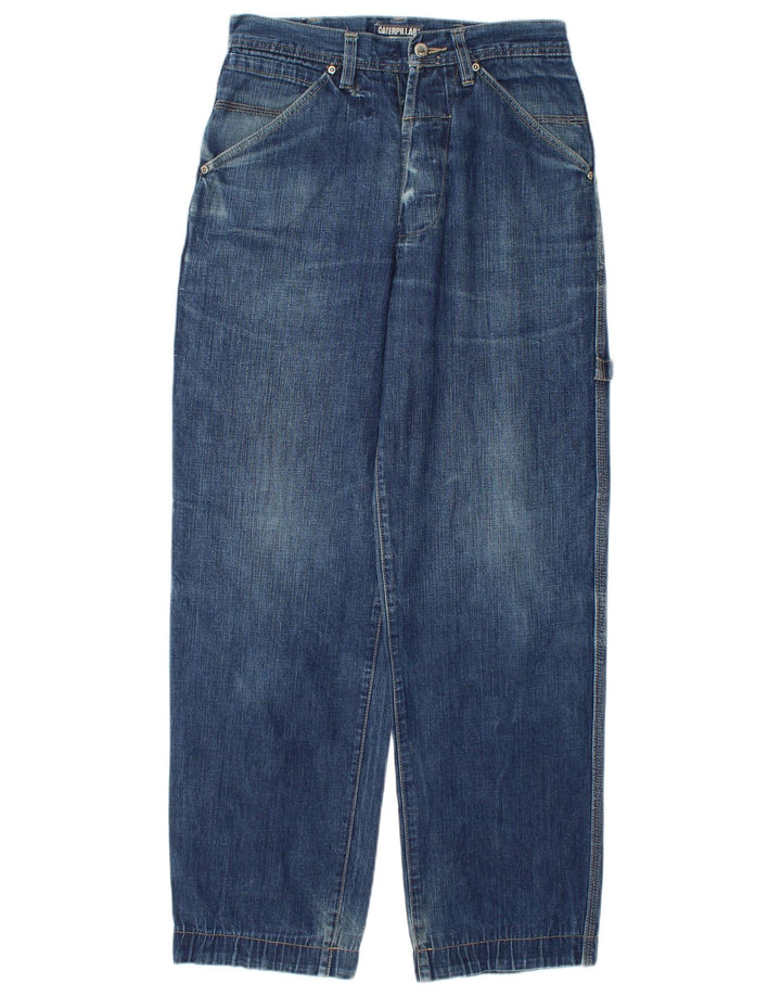 Caterpillar Jeans rectos cargo para hombre W28 L31 Algodón azul