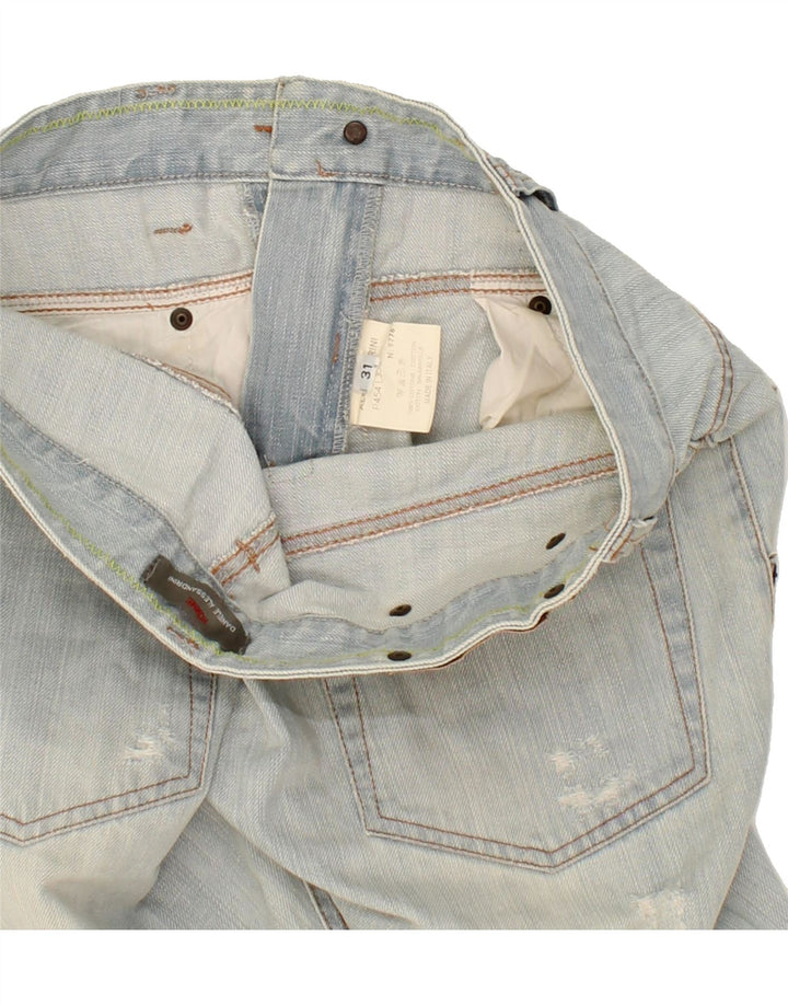 DANIELE ALESSANDRINI Womens Denim Shorts W31 Large Blue Cotton Vintage Daniele Alessandrini and Second-Hand Daniele Alessandrini from Messina Hembry 