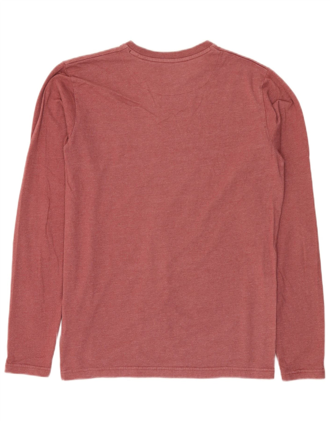 Weird Fish Camiseta para hombre de manga larga de algodón rojo pequeño
