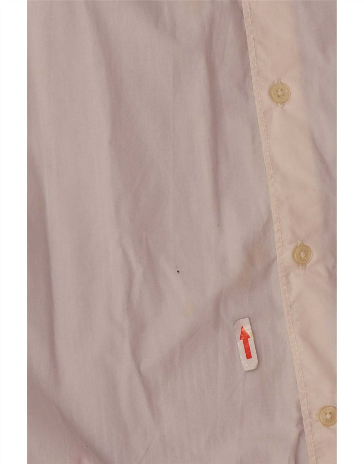 Camisa de hombre French Connection de algodón color block medio blanco