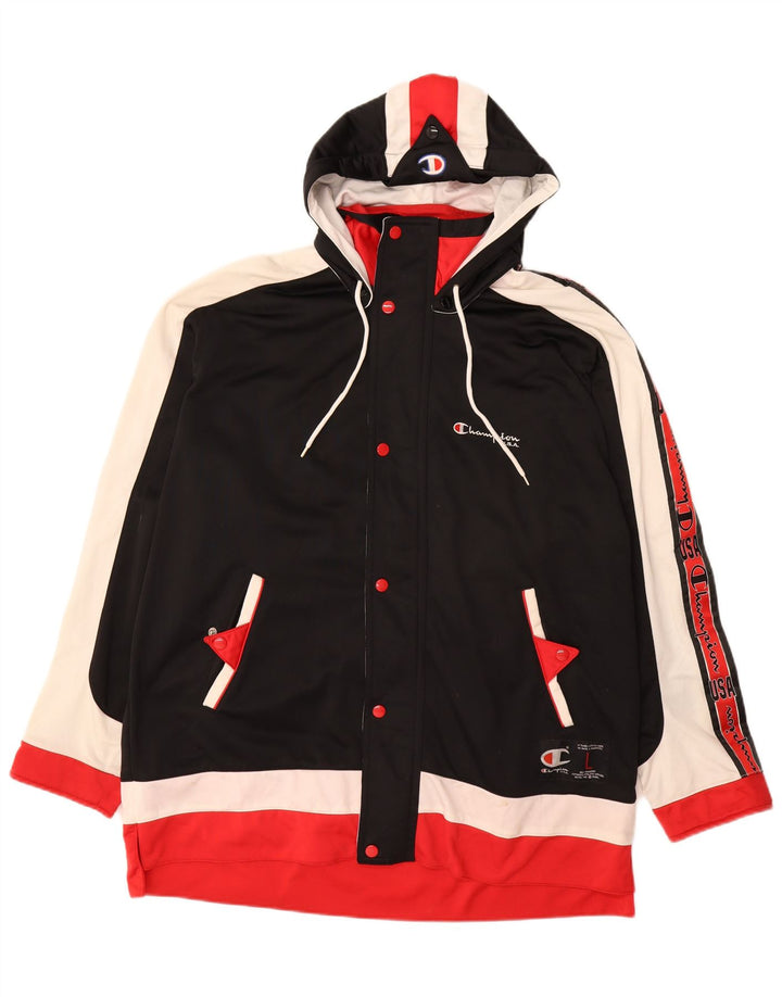 CHAMPION Chaqueta superior de chándal con gráfico para hombre, talla grande, multicolor, color block