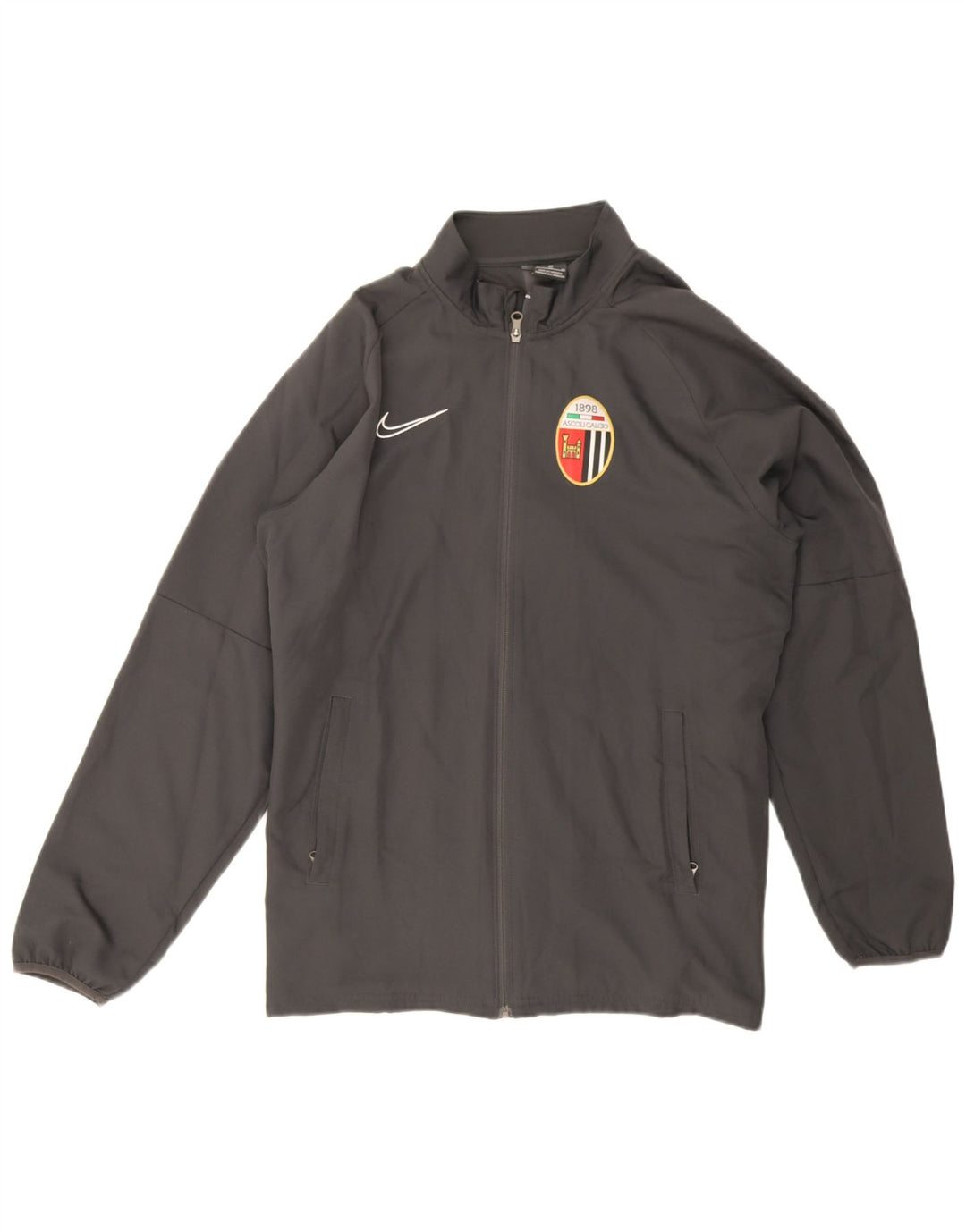 Nike Ascoli Calcio 1898 Chándal Top Chaqueta XL Gris Poliéster