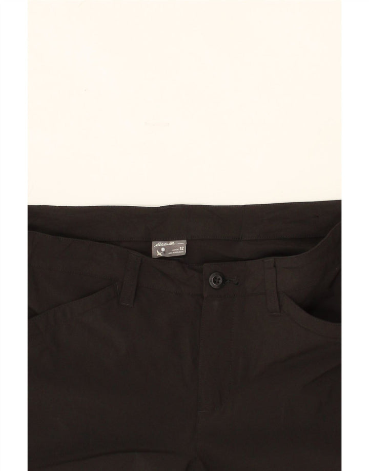 EDDIE BAUER Womens Casual Shorts US 12 Large W34  Black Polyester Vintage Eddie Bauer and Second-Hand Eddie Bauer from Messina Hembry 