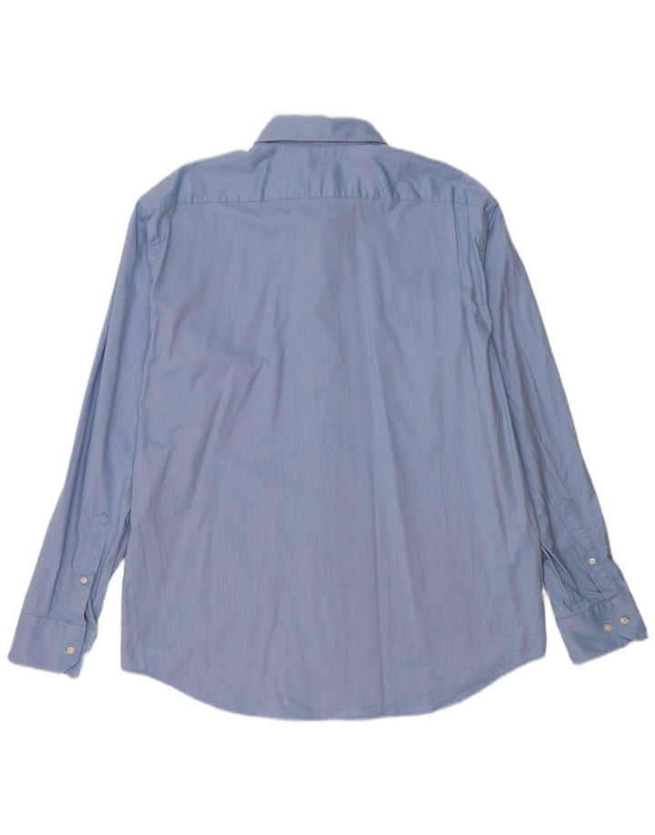 HUGO BOSS Mens Regular Fit Shirt XL Blue Cotton