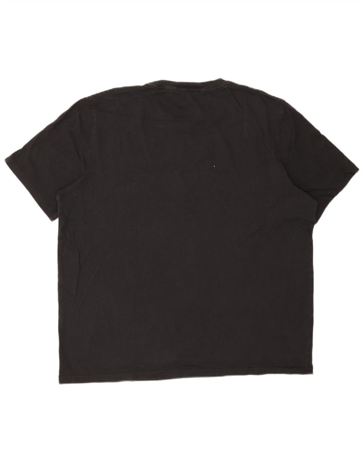 FRED PERRY Camiseta gráfica para hombre Top 2XL Algodón negro