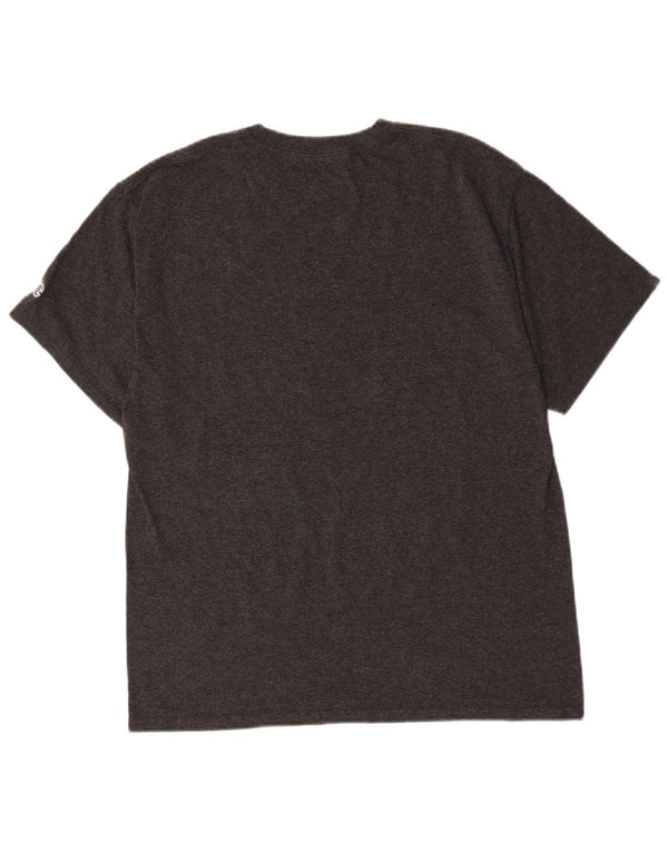 Champion Camiseta Gráfica Rice University para Hombre Top Algodón Gris Medio