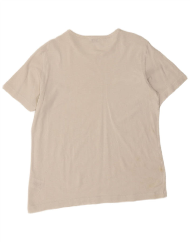 Escada Camiseta gráfica para hombre Top Medium White Cotton