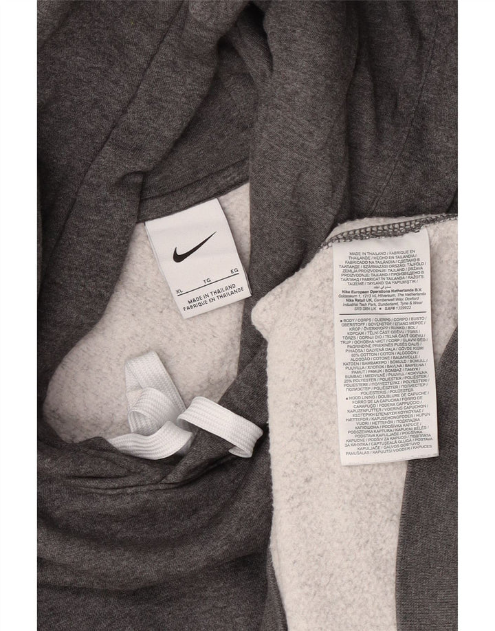 Nike Hombre Sudadera con capucha Jumper XL Gris Algodón
