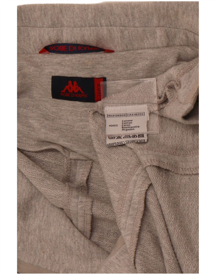 KAPPA Chaqueta Blazer de 3 Botones para Mujer UK 44 Grande Gris Algodón