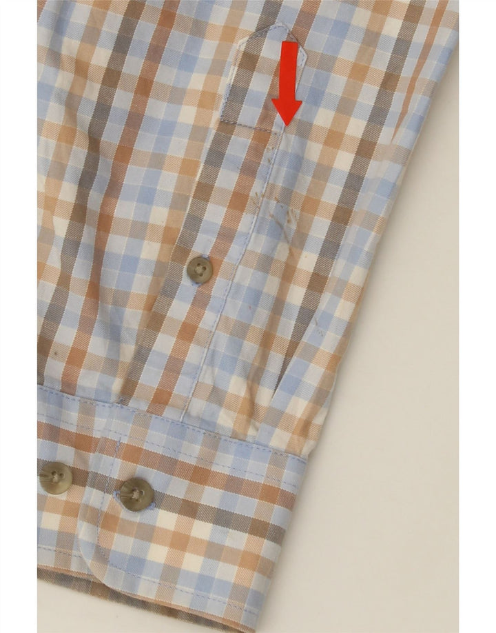 WRANGLER Mens Flannel Shirt Large Multicoloured Gingham Cotton Vintage Wrangler and Second-Hand Wrangler from Messina Hembry 