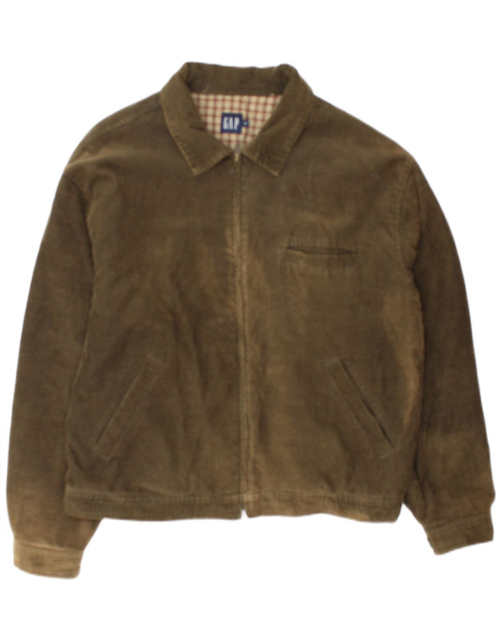 Gap Chaqueta de pana para hombre UK 38 Algodón caqui mediano
