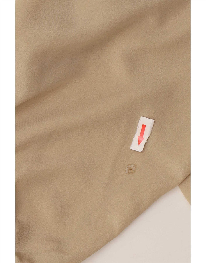 Luisa Spagnoli Blusa Camisa Mujer UK 40 XL Poliéster Beige