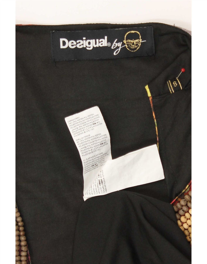 Desigual Vestido básico sin mangas para mujer UK 10 Small Multicolor Floral