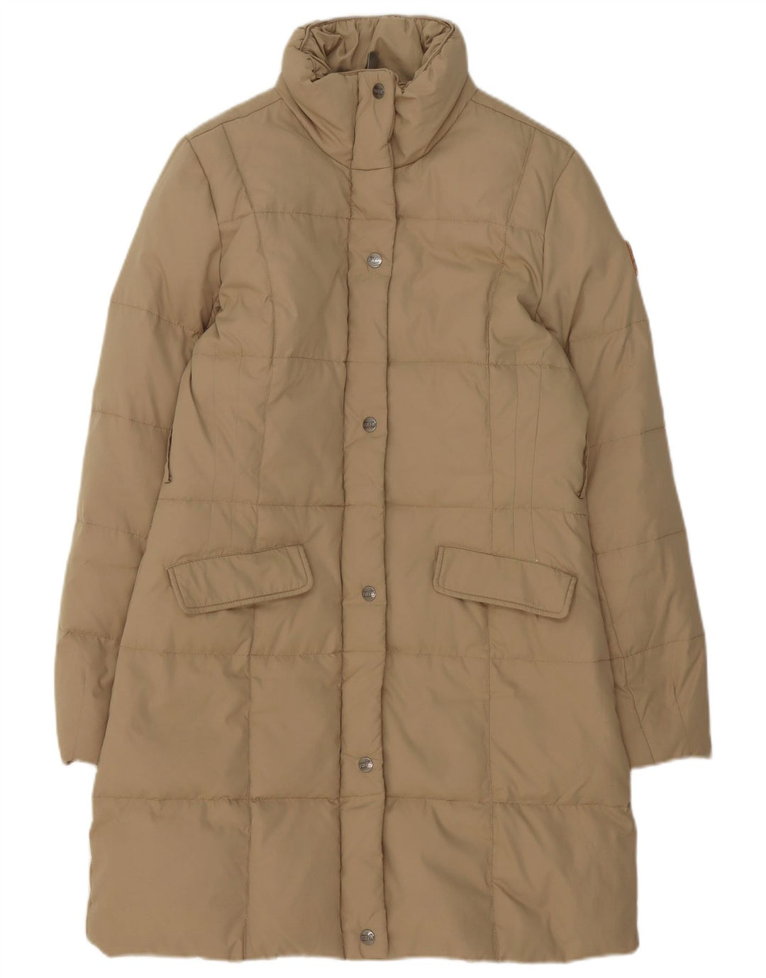 Puffa Abrigo acolchado para mujer UK 44 Poliéster beige medio