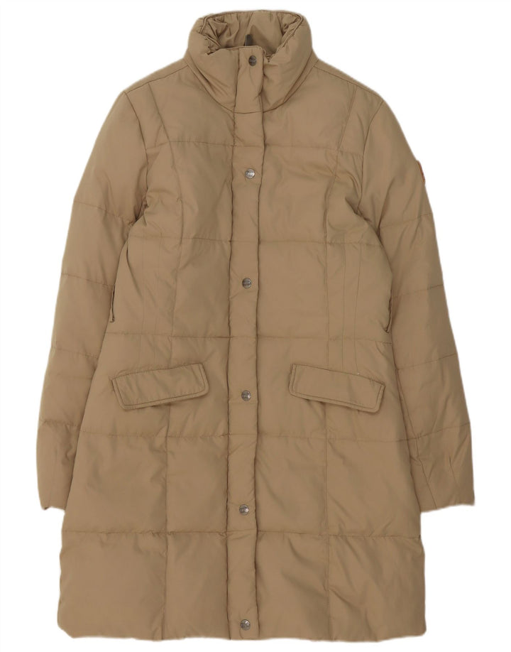 Puffa Abrigo acolchado para mujer UK 44 Poliéster beige medio