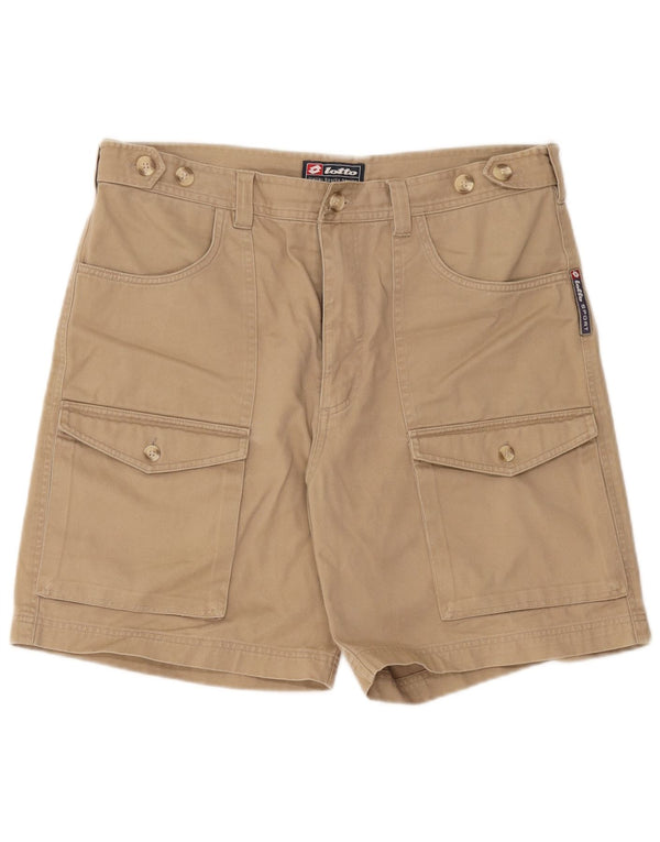 Lotto Pantalones cortos cargo para hombre UK 40/42 Large W36 Algodón beige
