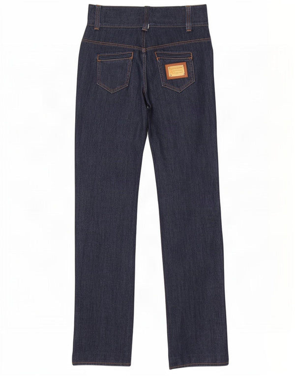 Dolce & Gabbana Vaqueros ajustados para mujer IT 40 Small W26 L31 Algodón azul marino