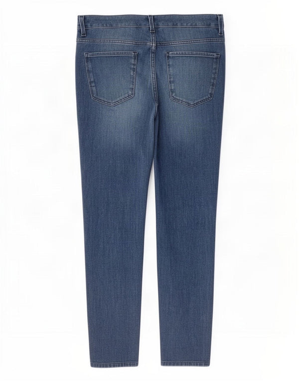 Marks & Spencer Jeans ajustados de cintura alta para mujer UK 46 Large W32 L26 Azul