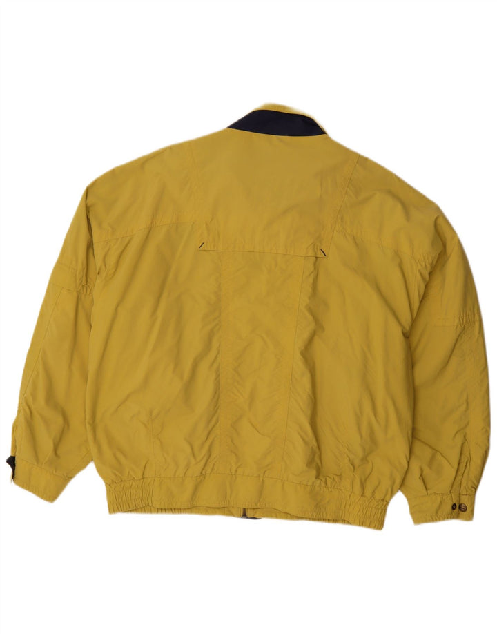Vintage hombres bomber chaqueta IT 50 grande amarillo