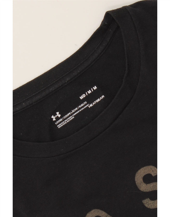 Under Armour Camiseta con gráfico Heat Gear para hombre, talla mediana, negra