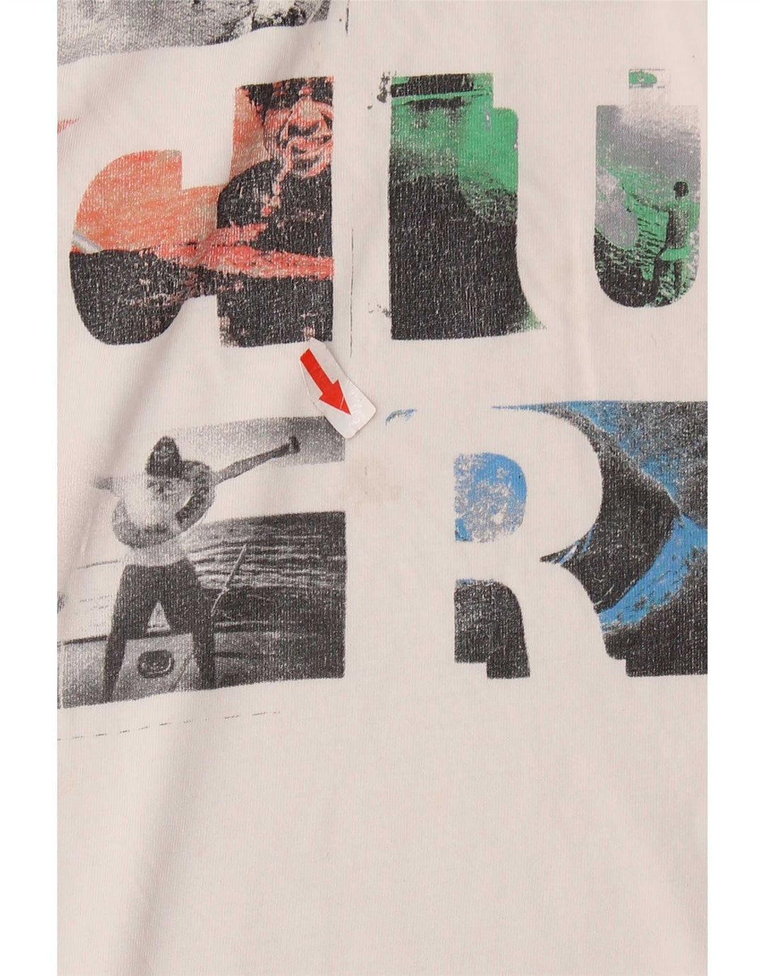 Rip Curl Hombre Camiseta Gráfica Top Medio Blanco