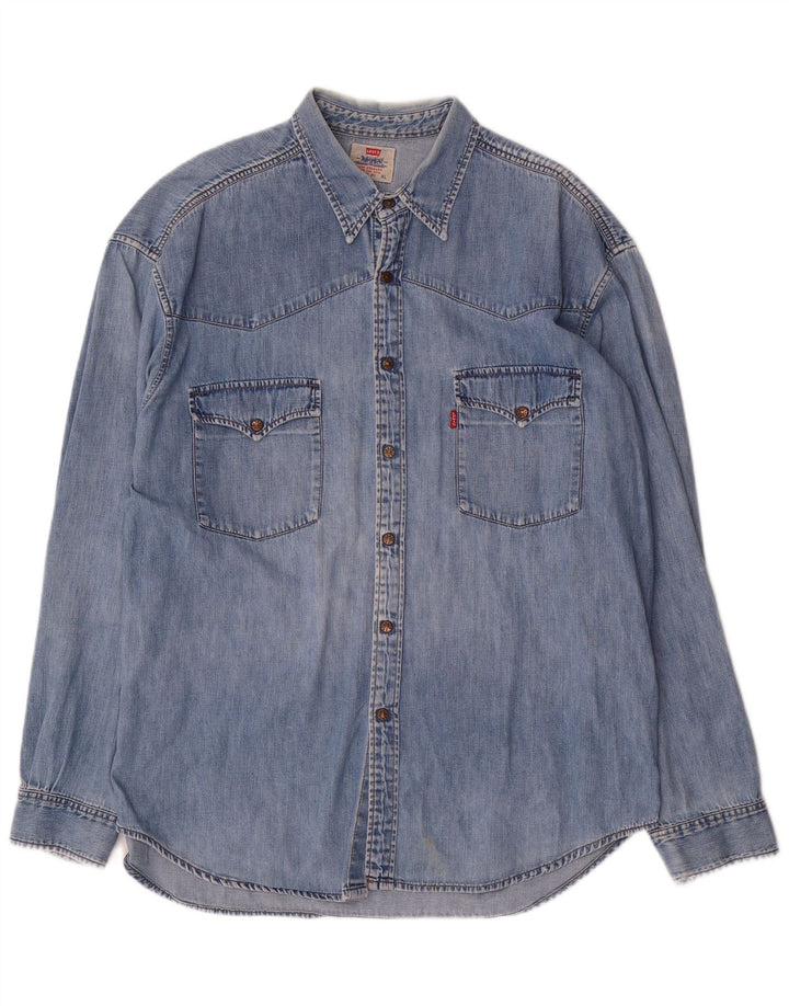 Camisa Levi's Hombre Denim XL Algodón Azul