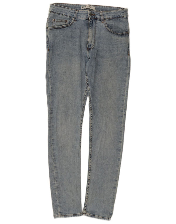 Zara Jeans ajustados para hombre EU 42 Large W32 L32 Algodón azul