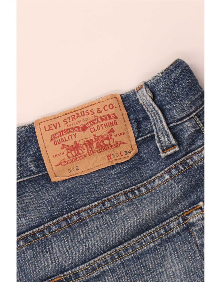 Levi's Hombre 512 Vaqueros Bootcut W33 L31 Algodón Azul