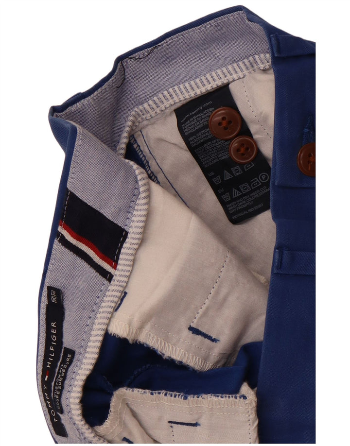 Tommy Hilfiger Pantalones chinos de ajuste personalizado para hombre W30 L30 Algodón azul