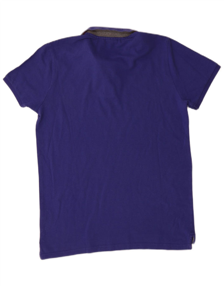 Polo Puma Hombre Algodón Azul Grande