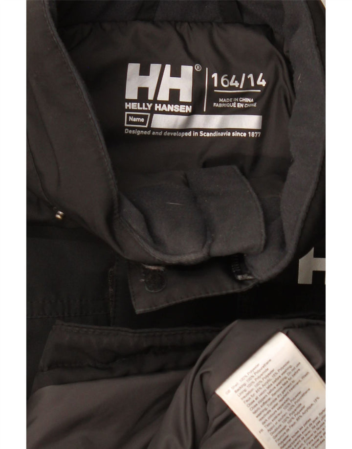 Helly Hansen Chaqueta acolchada con gráfico para niños 13-14 años Negro Poliéster